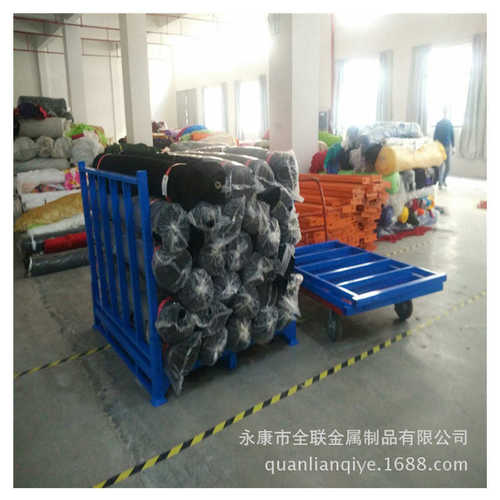 可  料柯桥优质布匹料制架 绍兴折叠堆垛批发金属折叠定架架供应