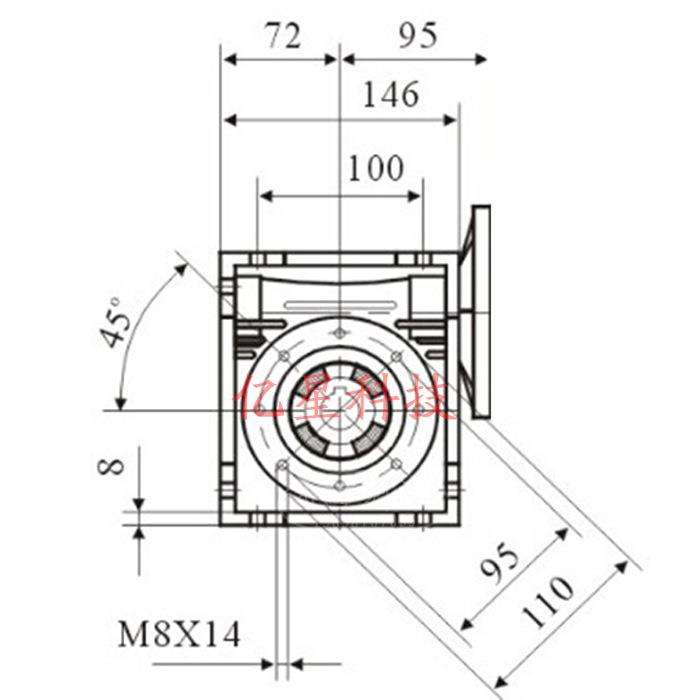 涡130111轮蜗杆速步进电机130M步进电机大扭矩5减00N.减速比可选
