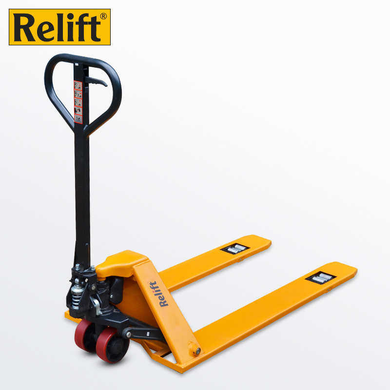Relift低放型手动液压搬运车1吨35mm超薄托盘搬运车手拉叉车地牛