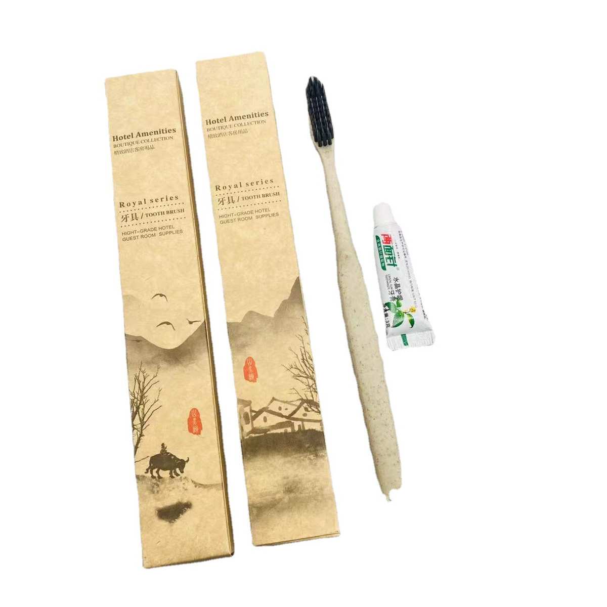 卡盒装酒店宾馆一次性牙刷牙膏梳子洗漱套装用品