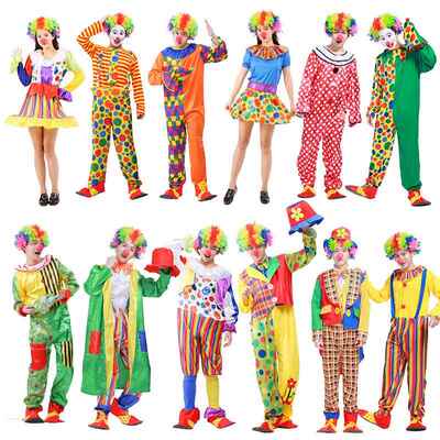 Clown Circus Costume, Adult Men Women Halloween