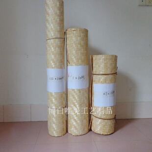 工地竹席凉席墙贴 吊顶装修手工编织席 农庄尺寸 竹篾席