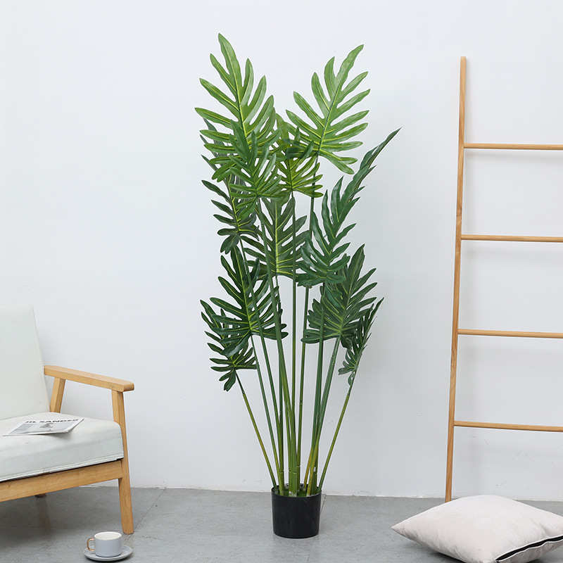 仿真新春芋树 北欧风家居客厅室内美化装饰盆栽 仿真植物仿真绿植