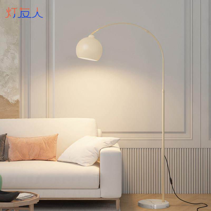 灯友人轻奢钓鱼落地灯北欧客厅简约现代设计感卧室沙发边立式灯