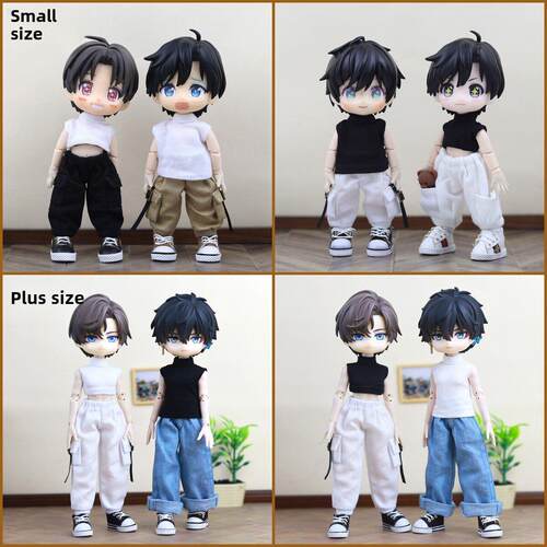 ob11娃衣 无袖背心衣服GSC粘土 YMY DDF body9素体可穿 高领背心