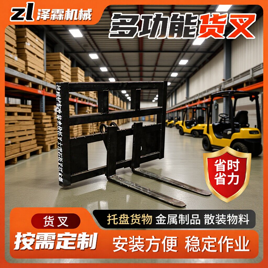 厂家批发3吨5吨龙工柳工厦工铲车改装叉子装载机改装机械货叉