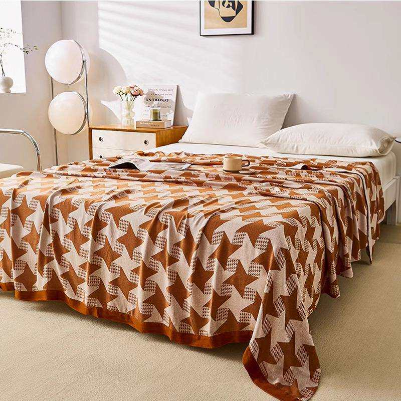 毛巾A婴类母级毯子加大床盖竹纤维时841256印尚花毛巾毯夏凉被午