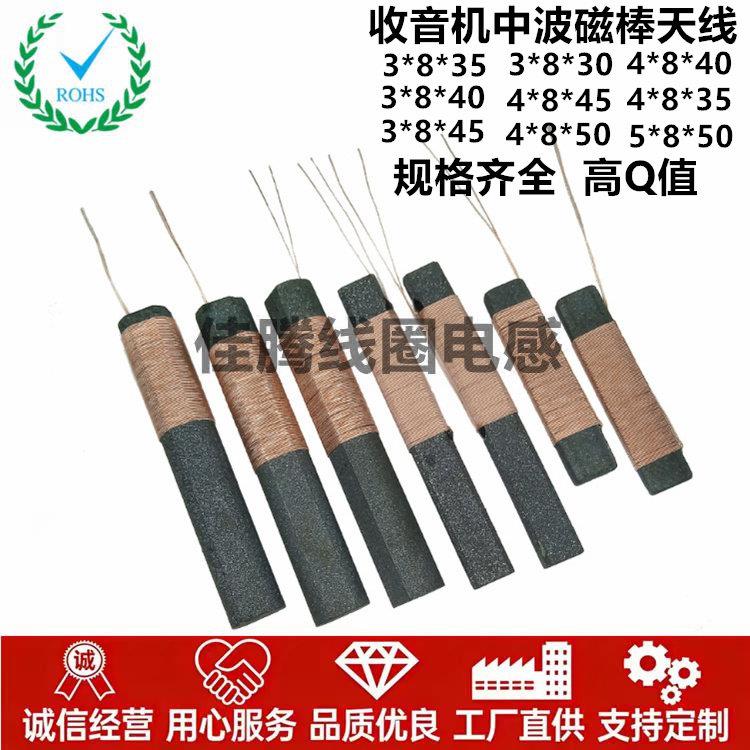 中波磁棒天线 收音机AM磁棒线圈 调幅广播专用 锰锌磁棒高Q值线圈图片