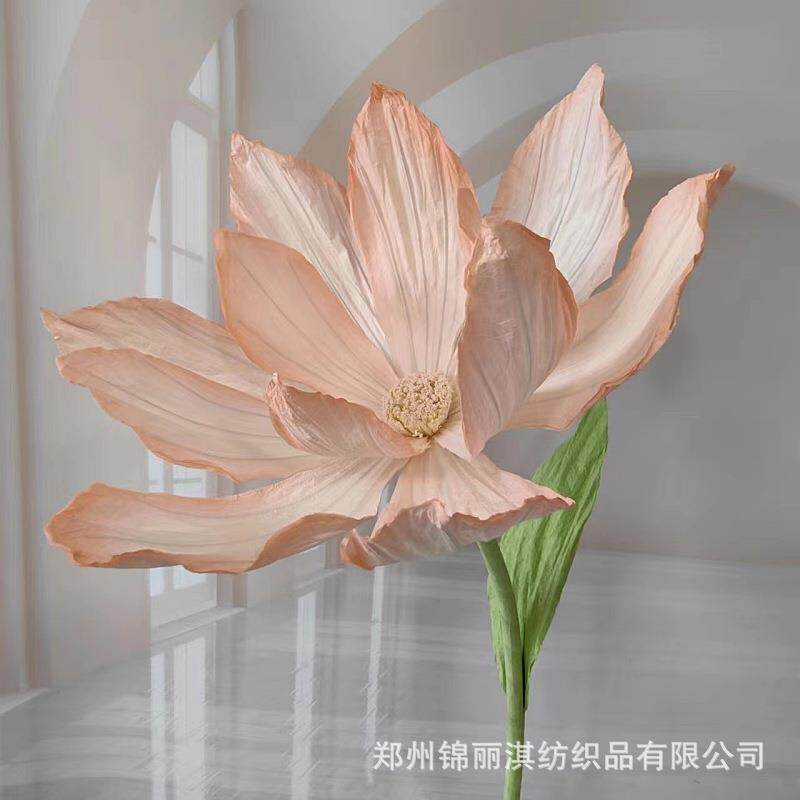 睡莲花婚庆路引花假花置莲花纸道仿布真花睡莲婚礼舞台装饰摄影橱