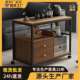 中古风可移动茶几覆古小推车客厅家用沙发边几2025新款 茶桌侧边柜
