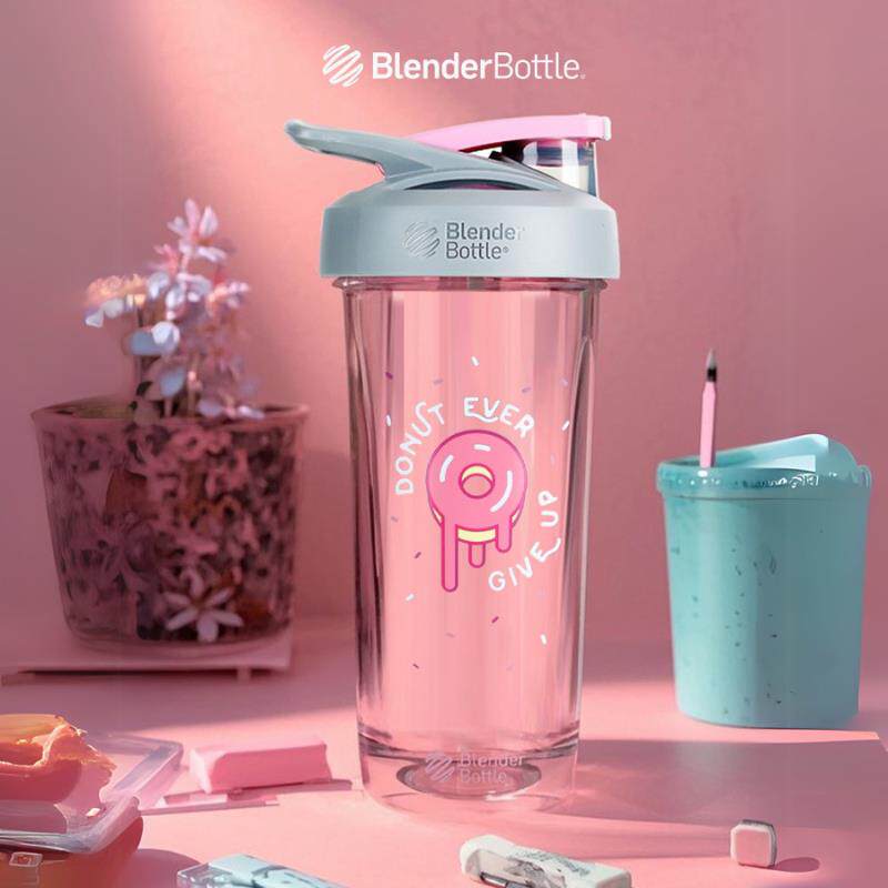 Blenderbottle甜甜圈健身运动水杯 奶昔蛋白粉摇摇杯搅拌女生杯子