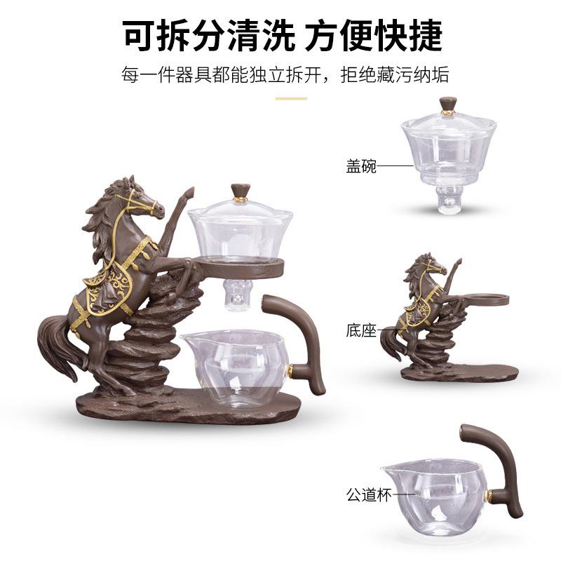 耐热玻璃功夫茶具套装半全自动盖碗家用泡茶杯茶壶一套一整套
