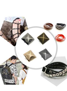 100pcs 4 Claw Pyramid Rivet Square Rivets Studs Spike Nailhe