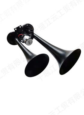 3721050-C4100电控24V双音双管气喇叭总成适用天龙天锦大力神