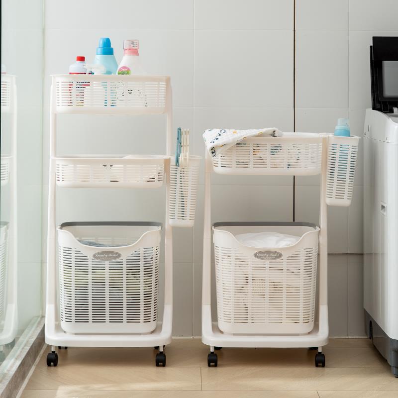 脏衣篓日本进口SANKO脏衣篮家用脏衣服收纳筐洗衣篮子娃娃收纳桶