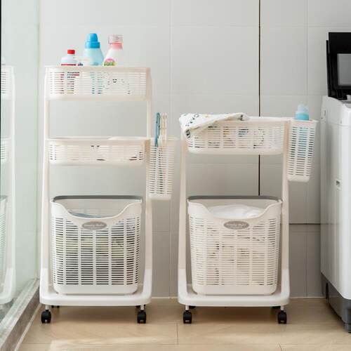 脏衣篓日本进口SANKO脏衣篮家用脏衣服收纳筐洗衣篮子娃娃收纳桶