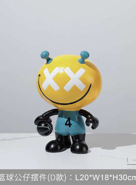 现代简约家居客厅卡通雕塑摆件售楼处样板房间儿童房桌面装饰品