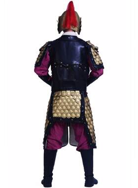 正品将军表盔甲武士服装衬衫盔甲岳飞元帅影三视剧道具国穿戴盔甲
