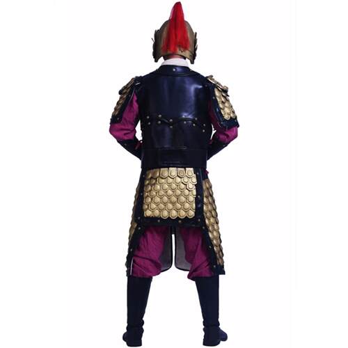 正品三国将军盔甲武士服装衬衫表盔甲岳穿飞元帅盔影视剧道具戴甲