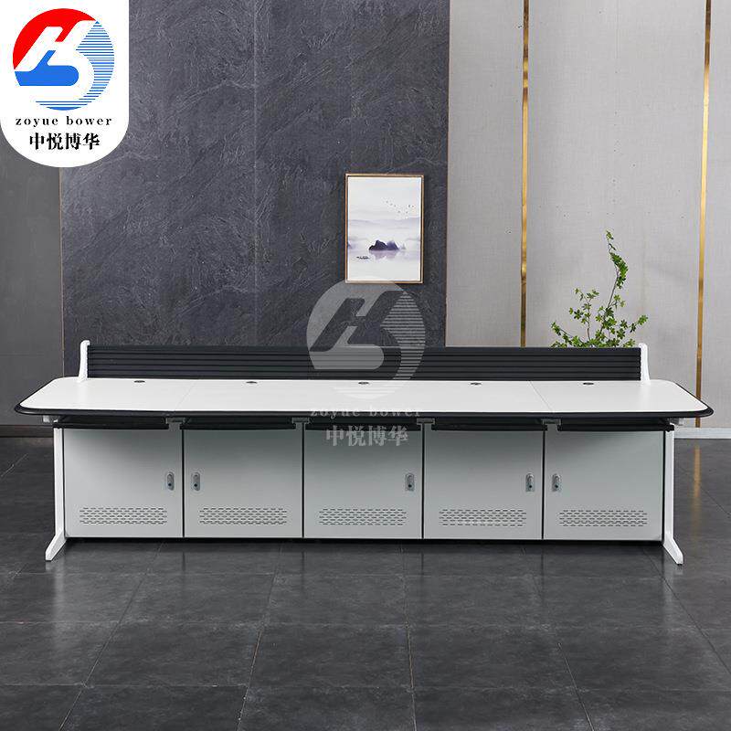 监控操作台指挥中心控制台物业值班室视频监控桌升降办公桌会议桌