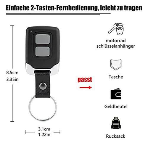 2个 颜色：黑色 材质：金属+塑料 433mhz无线发射器兼容FAA FIX