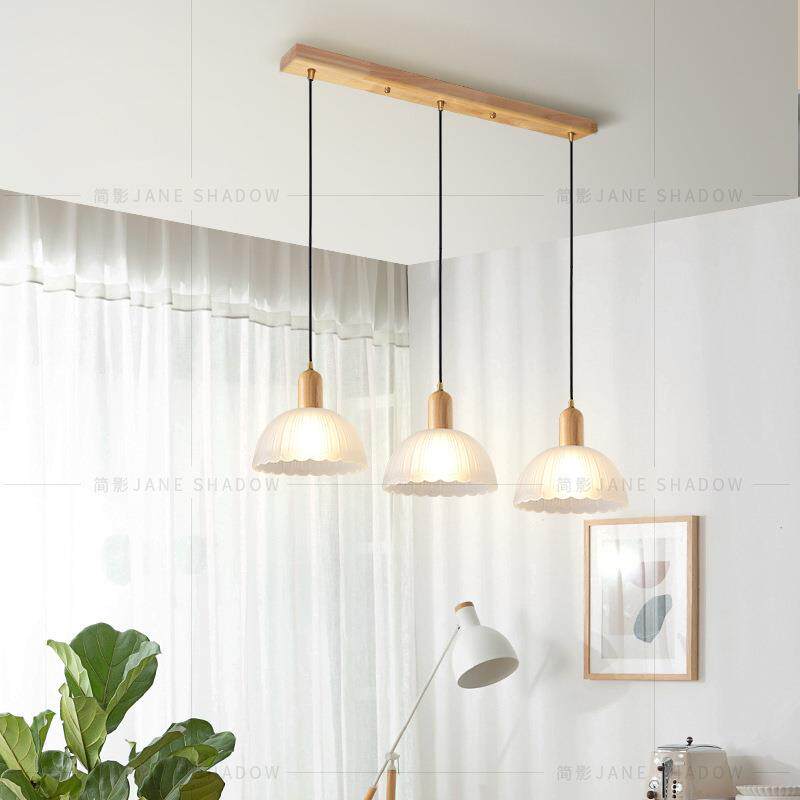 北欧原木床头小吊灯店铺吧台日式文艺单头餐厅灯简约艺术茶室灯具