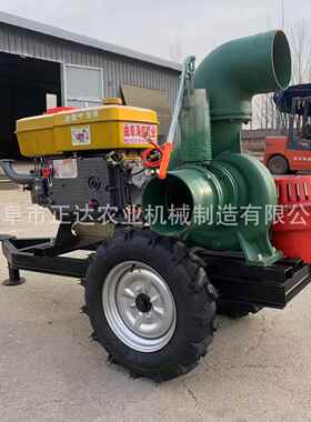 油拖车款8寸抽泵柴 防汛排水大流抽水泵量 水水ZDH产养殖蓄水泵