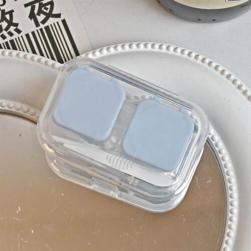 隐形眼镜美瞳护理容量翻盖眼镜袋