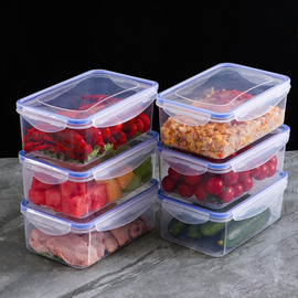 冰箱专用保鲜盒食品级收纳塑料，饭盒餐盒水果收纳密封盒可微波加热