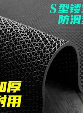 防滑地垫厨房所滑VTY防镂垫浴室户外商用黑色pvc空防水垫地毯厕门