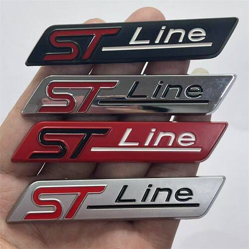 适用 福特新锐际车贴改装STline车标金属标st line叶子板标 侧标