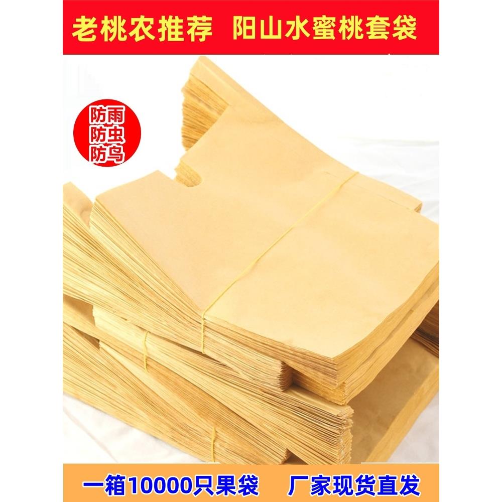 阳山水桃子专用套袋果袋桃子奉化桃水果套袋防水防虫整箱10000祇