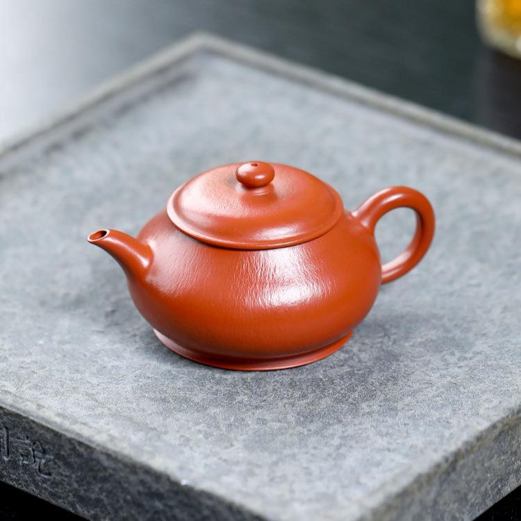 原矿朱泥明炉紫砂茶壶小品茶壶全手工家用中式工夫茶具泡茶壶单壶