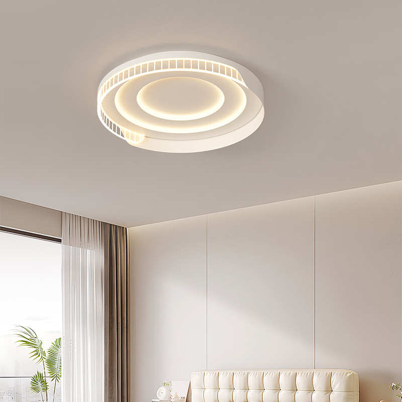 客厅灯北欧白色创意鹅卵石卧室吸顶灯现代简约网红大气家用大厅灯