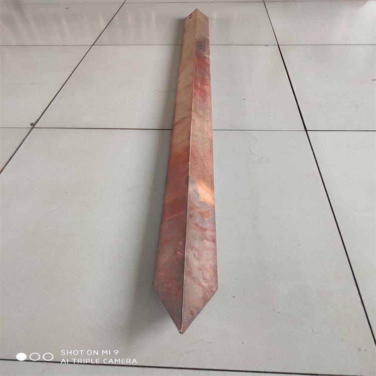 镀铜角钢铜包钢角铁铜覆钢垂直接地体镀铜角铁防雷接地材料厂家