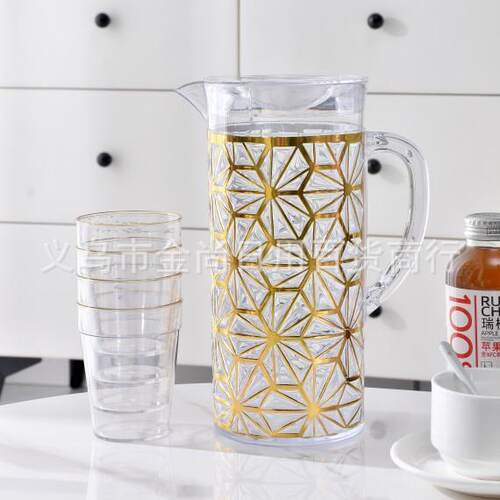 Cross-border PET cold water pitcher, juice jug, acrylic rest