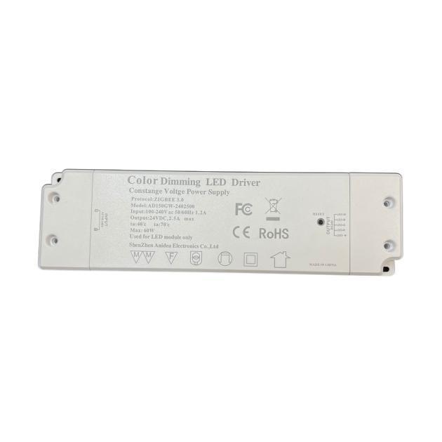 Zigbee 3.0 24v2.5a led恒压驱动hue网关RGBW四色调光调色60w电源
