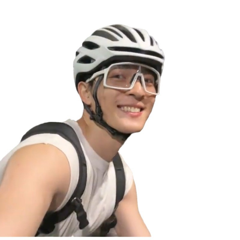 自行车紫外线白色骑行眼镜风镜