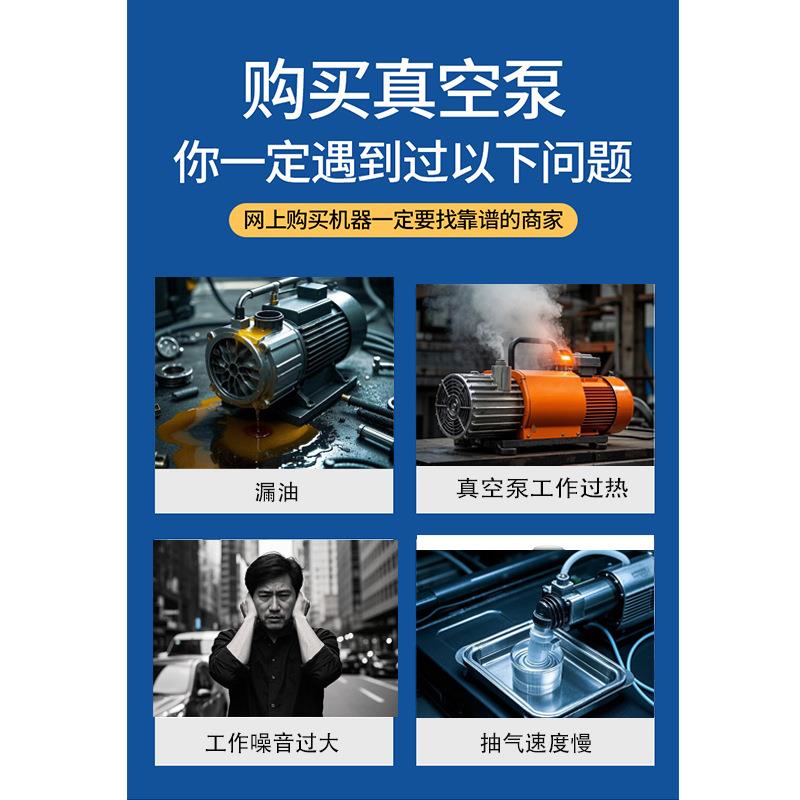 无油压缩机工业气泵高压空气木工小型打气泵正压低噪免维护空压机