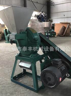 中型玉米粉碎机焦碳齿盘粉碎机自吸上料鸡架子整鱼绞肉机