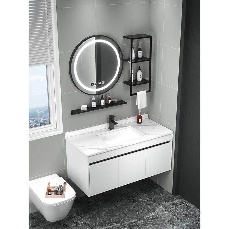 不锈钢浴室柜组合轻奢洗漱台现代简约陶瓷盆洗手台卫生间智能镜子,家装主材,浴室柜,淘宝优惠券,粉丝福利购,淘宝优惠卷