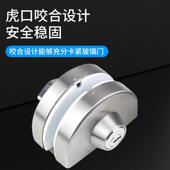 玻璃门锁免打孔推拉门玻璃锁双门免开孔锁具钢化单门双开门锁