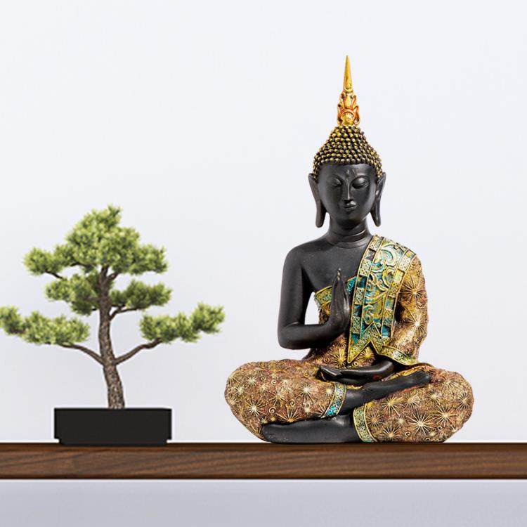 正品国泰佛像件释迦摩摆尼佛关头客厅玄东南亚风格泰式酒店餐厅装