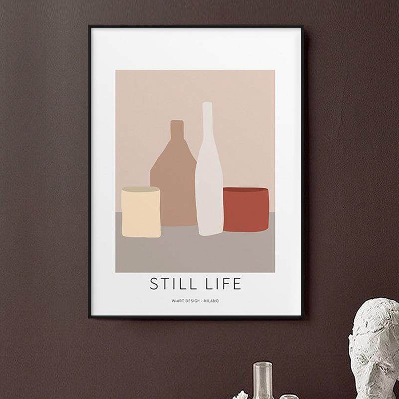 新款直销北欧静物瓶子卧室床头挂画现代简约民宿艺术壁画抽象客厅