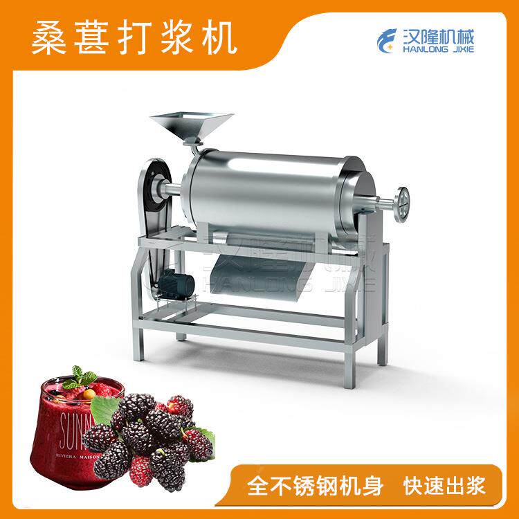 厂家供应果蔬不锈钢浆果桑葚打浆机桑椹草莓猕猴桃工业单道打浆机