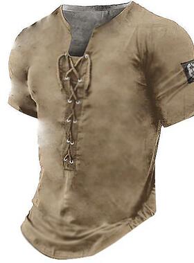 Mens Scottish Jacobite Ghillie Kilt Shirts Medieval Renaissa