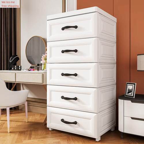 Thickened large plastic drawer type storage cabinet shoe ca