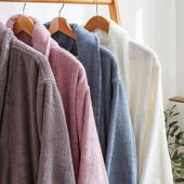 衣26情款 纯棉32698779浴袍浴加长加厚宽男女侣毛巾料松不掉色 四季