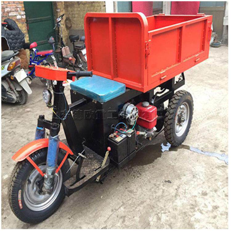 德欧牌小型座驾式柴油三轮车 8马力农用化肥粮食运输车 自卸车