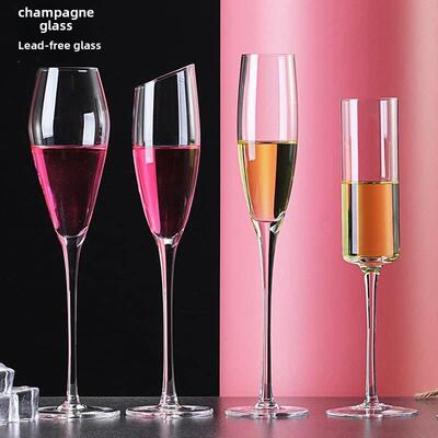 2Pcs Wine Party White Champagne Coupes Cocktail Glass Champa